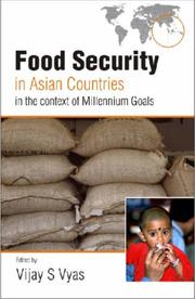 Cover of: Food Security in Asian Countries in the Context of Millennium Goals by Vijay S. Vyas