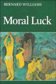 Cover of: Moral Luck by Bernard Williams