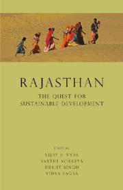 Cover of: Rajasthan | V. S. Vyas