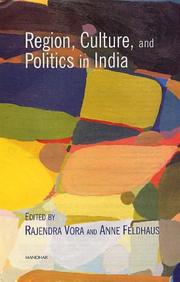 Cover of: Region, Culture and Politics in India by 