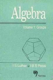 Algebra by I. S. Luthar