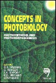 Cover of: Concepts in Photobiology: Photosynthesis And Photmorphogenesis