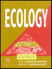 Cover of: Ecology | N. S. Subrahmanyam
