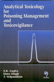 Cover of: Analytical Toxicology for Poisoning Management and Toxicovigilance