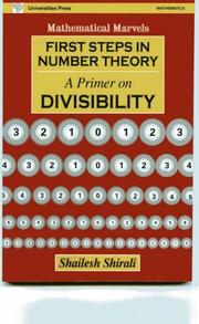 Cover of: First Steps in Number Theory by Shailesh Shirali