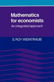 Cover of: Mathematics for Economists by E. Roy Weintraub, E. Roy Weintraub