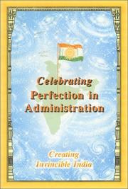 Cover of: Celebrating Perfection in Administration by His Holiness Maharishi Mahesh Yogi