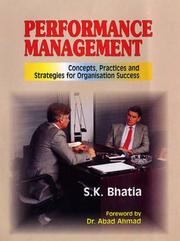 Cover of: Performance Management by S.K. Bhatia