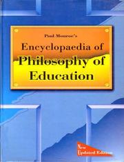 Cover of: Encyclopaedia of Philosophy of Education