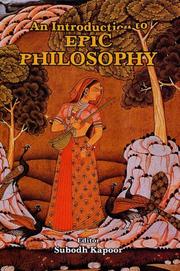 Cover of: An Introduction to Epic Philosophy