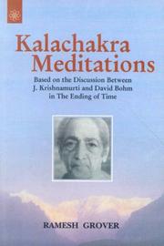 Cover of: Kalachakra Meditations: Based on the Discussion Between J. Krishnmurti and David Bohm in the Ending of Time