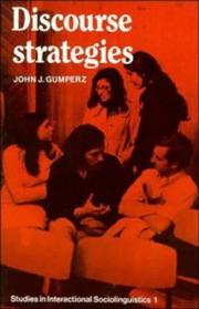 Discourse strategies by John Joseph Gumperz