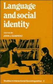 Cover of: Language and social identity