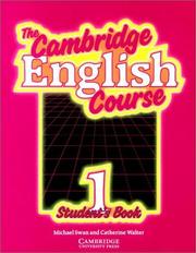 Cover of: The Cambridge English Course 1 Student's book (The Cambridge English Course)