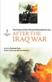 Cover of: After the Iraq War: UN and International Law