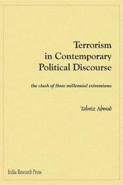 Cover of: Terrorism in Contemporary Political Discourse: The Clash of Three Millennial Extremisms