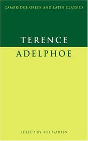 Cover of: Adelphoe by Publius Terentius Afer