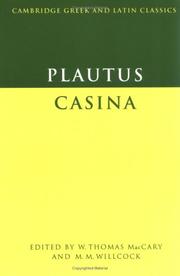 Cover of: Casina by Titus Maccius Plautus