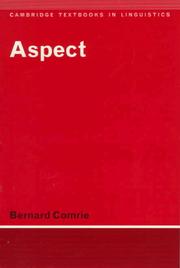Cover of: Aspect by Bernard Comrie