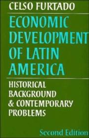 Cover of: Economic Development of Latin America by Celso Furtado