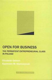 Cover of: Open for Business: The Persistent Entrepreneurial Class in Poland