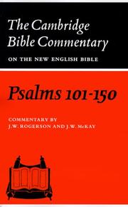 Cover of: Psalms 101-150 (Cambridge Bible Commentaries on the Old Testament)