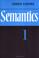 Cover of: Semantics