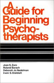 Cover of: A guide for beginning psychotherapists