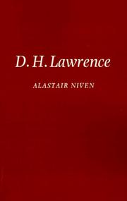 Cover of: D. H. Lawrence by Alastair Niven