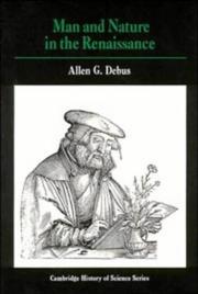 Cover of: Man and nature in the Renaissance by Allen G. Debus