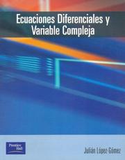 Cover of: Ecuaciones Diferenciales y Varible Compleja