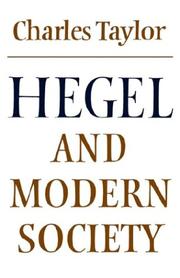 Cover of: Hegel and modern society