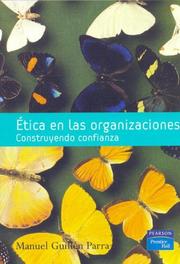 Cover of: Etica en las Organizaciones by Manuel Guillen