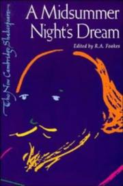 Cover of: A midsummer night's dream by William Shakespeare