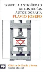 Cover of: Sobre La Antiguedad De Los Judios/ the Golden Days of the Jews by Flavius Josephus