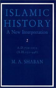 Cover of: Islamic History by M. A. Shaban, M. A. Shaban, Muḥammad ʻAbd al-Ḥayy Muḥammad Shaʻbān, M. A. Shaban