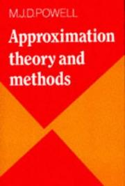 Approximation theory and methods by M. J. D. Powell