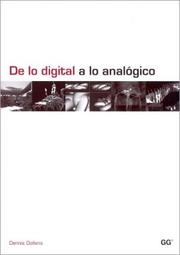Cover of: de Lo Digital a Lo Analogico