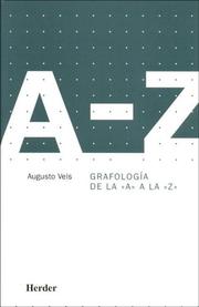 Cover of: Grafologia de La "A" a la "Z" by Augusto Vels