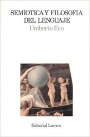 Semiotica y Filosofia del Lenguaje by Umberto Eco