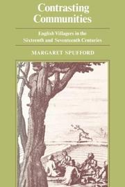 Cover of: Contrasting Communities by Margaret Spufford