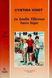 Cover of: La familia Tillerman busca hogar