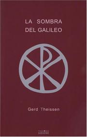 Cover of: La Sombra Del Galileo/ the Shadow of the Galilean by Gerd Theissen