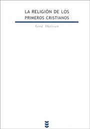 Cover of: La Religion de Los Primeros Cr by Gerd Theissen