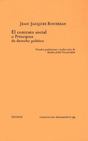 Cover of: El Contrato Social O Principios De Derecho Politico (Clasicos)
