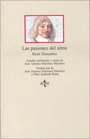 Cover of: Las Pasiones del Alma by René Descartes