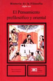 Cover of: Historia de La Filosofia 1 El Pensamiento Prefilosofico y Oriental