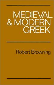Cover of: Medieval and modern Greek by Robert Browning