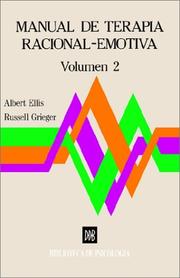 Cover of: Manual De Terapia Racional Emotiva by Albert Ellis, Russell Grieger
