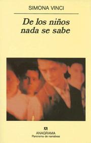Cover of: De Los Ninos Nada Se Sabe